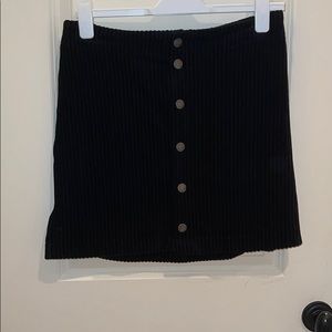 A Supply corduroy black skirt